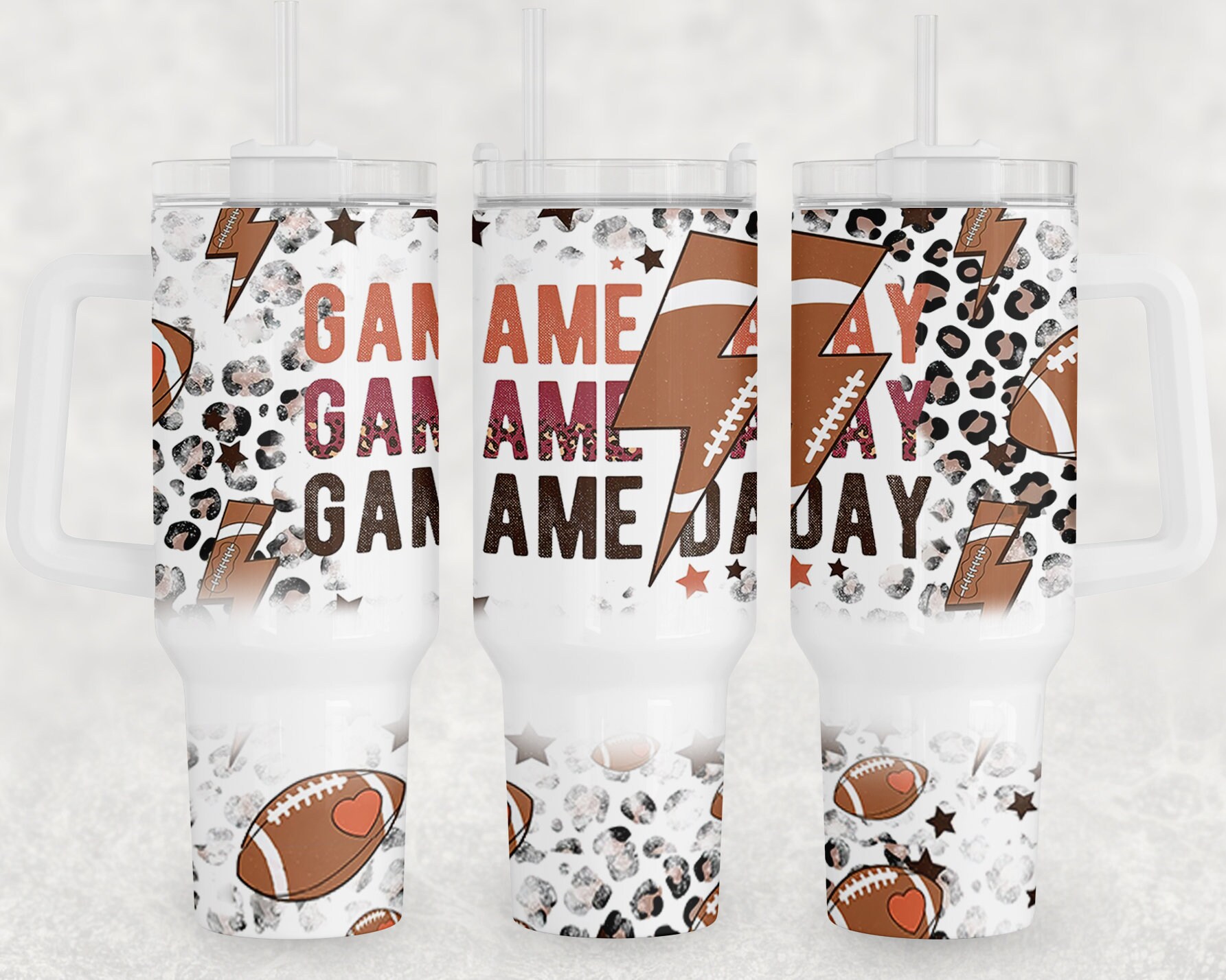 Game Day American Football Custom Stanley Cup 40 oz 30 oz Tumbler With HandleTVC2301960