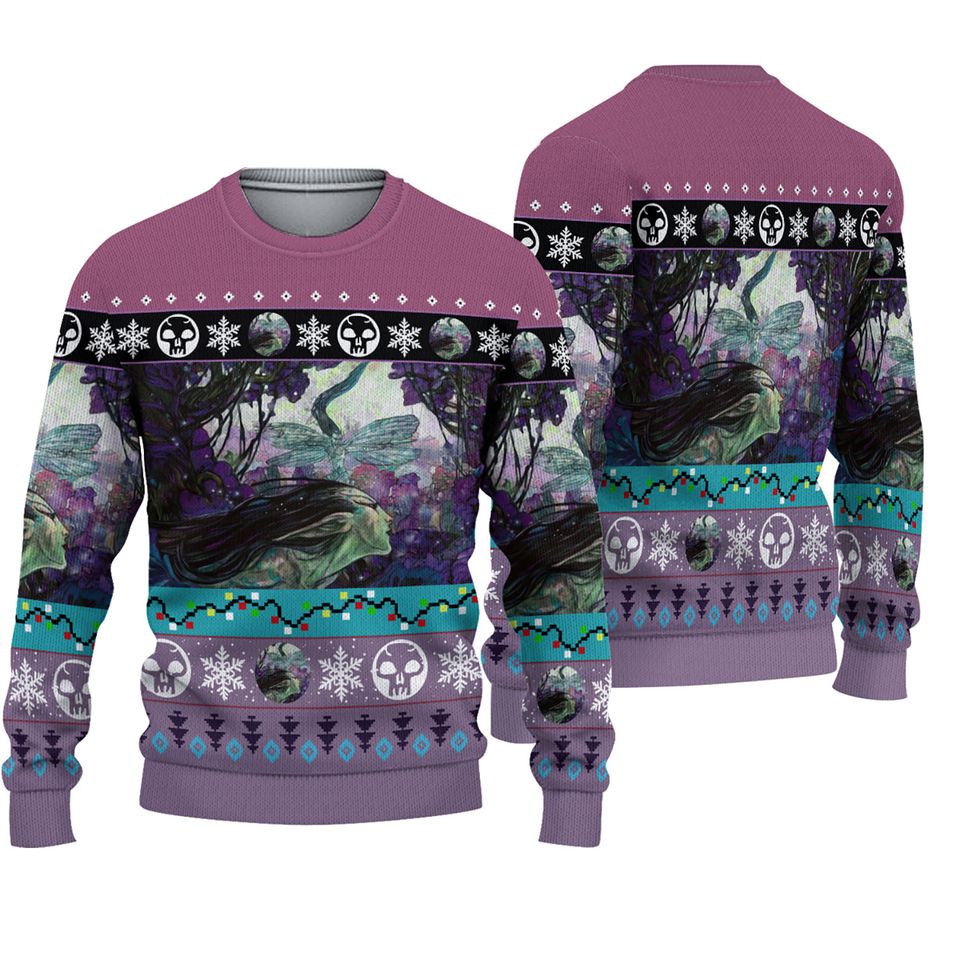 Game MTG Bitterblossom Christmas 3D Sweater