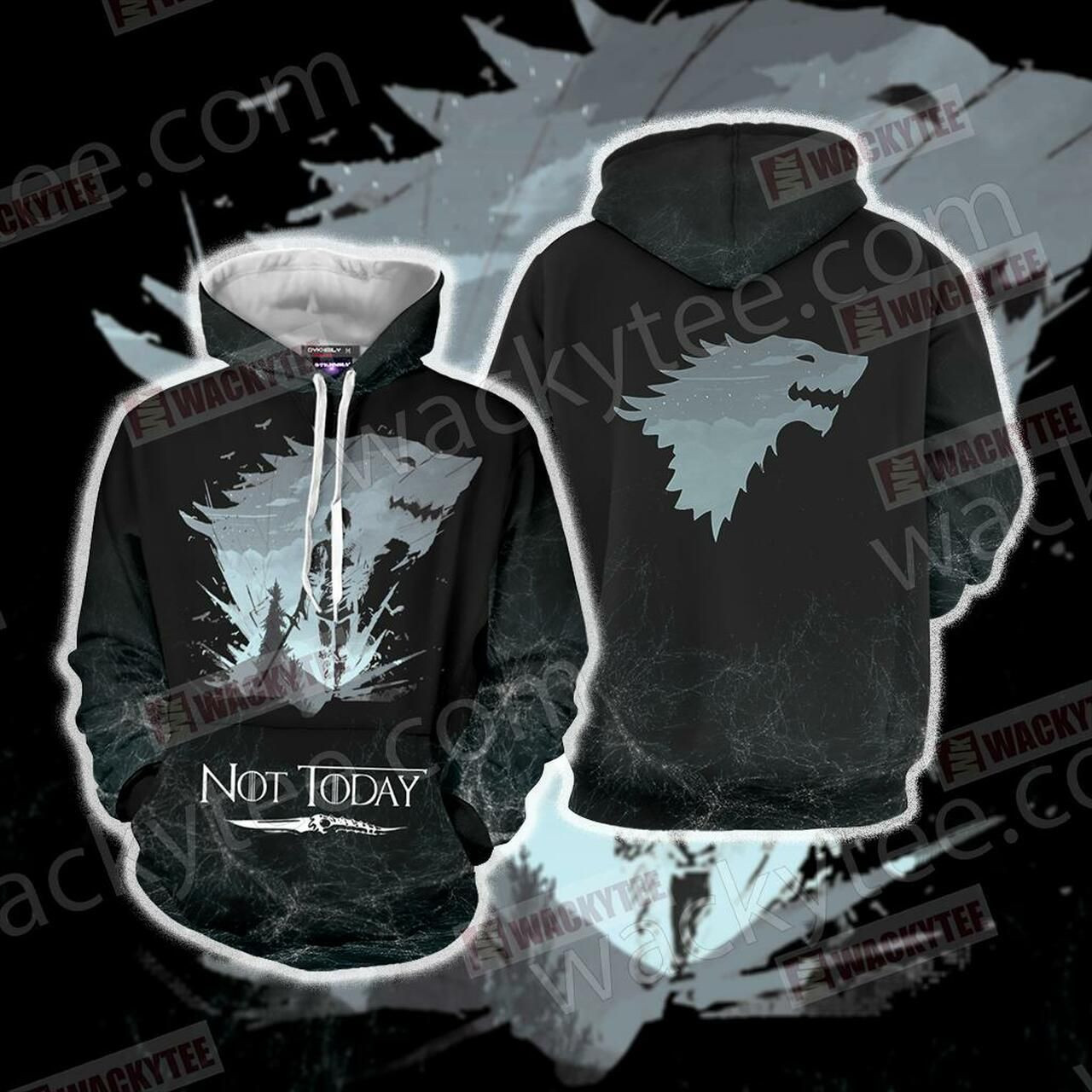 Game Of Thrones Not Today 3D All Over Print Hoodie, Zip Hoodie