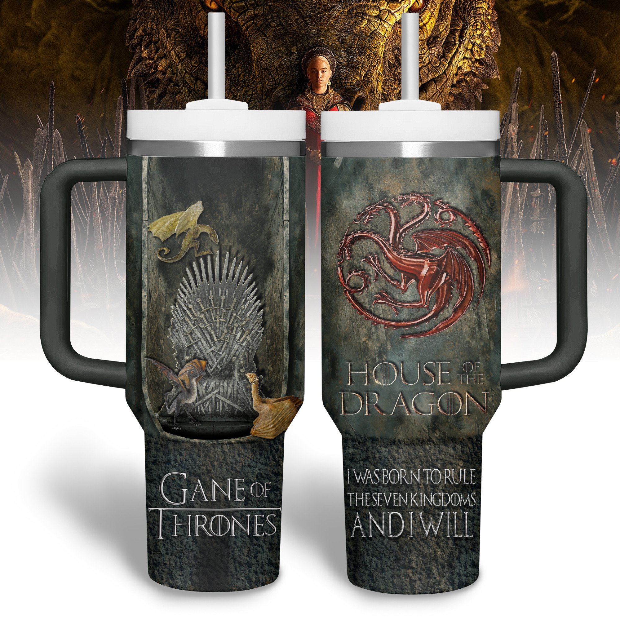 Game of Thrones TV Series Custom Stanley Cup 40 oz 30 oz Tumbler With HandleTVC2301332