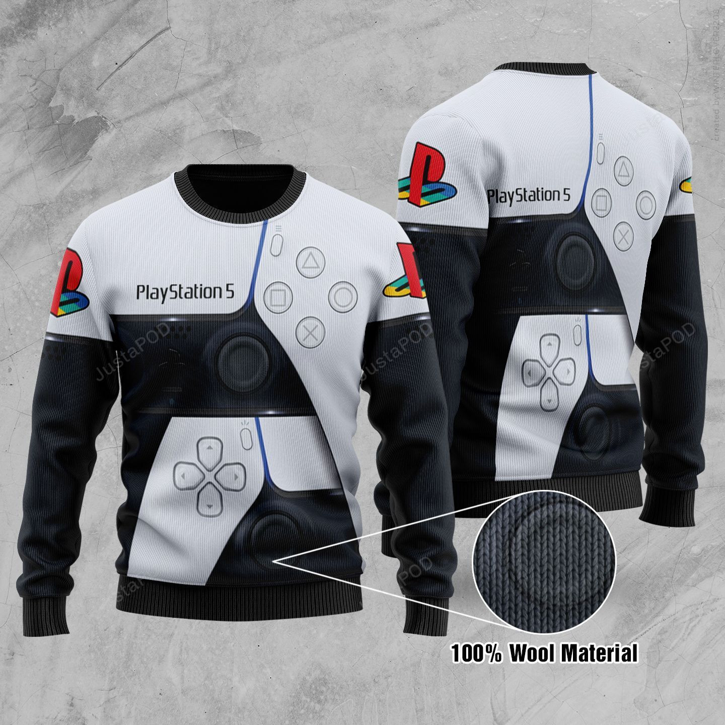 Game Play Station Ugly Christmas Sweater Adult 3D Funny Matching for family