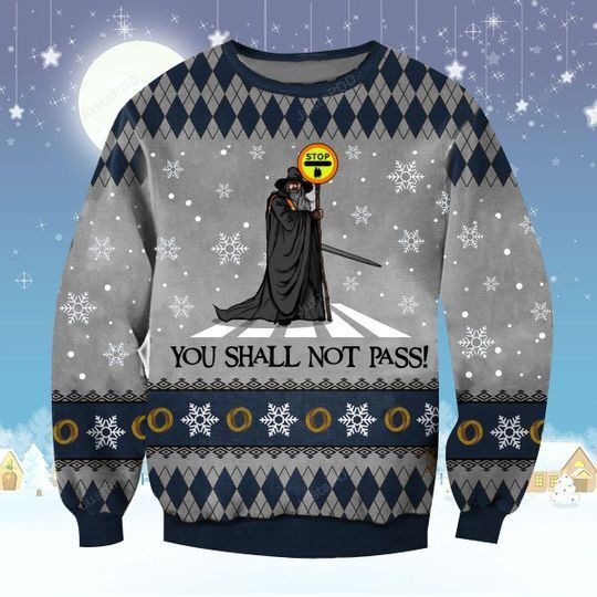 Gandalf You Shall Not Pass For Unisex Ugly Christmas Sweater Adult 3D Funny Matching for family