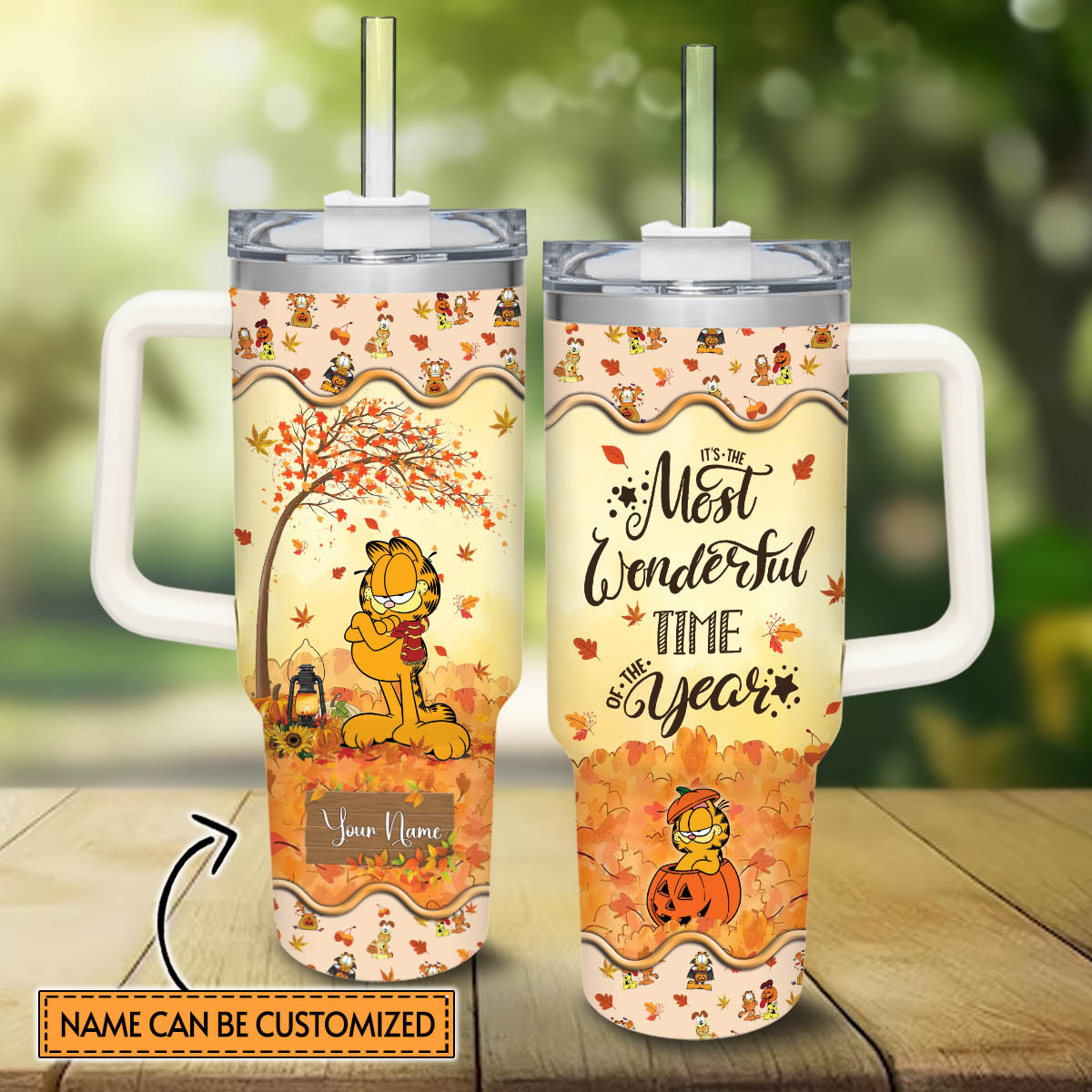 Garfield Cartoon Custom Stanley Cup 40 oz 30 oz Tumbler With HandleTVC2301817