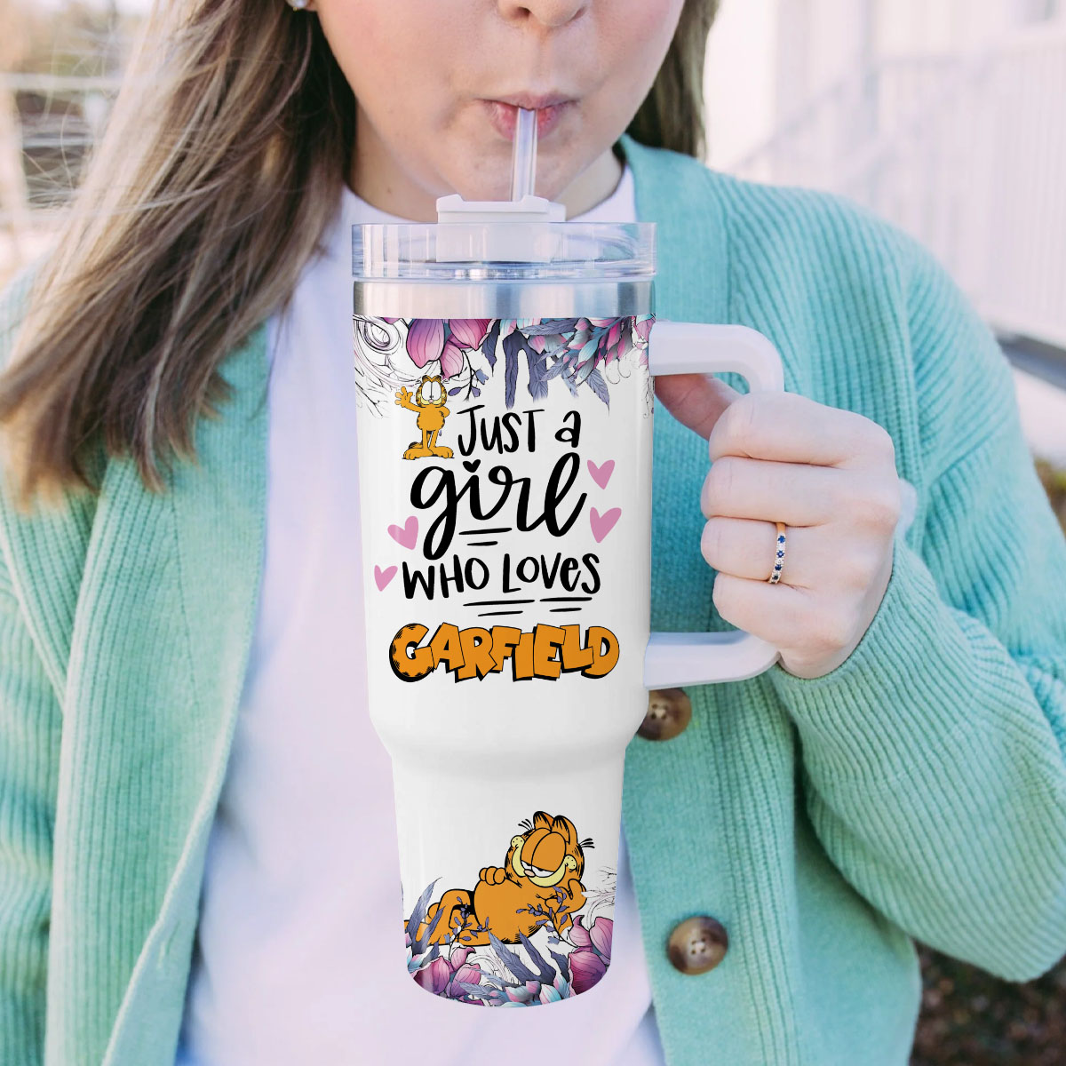 Garfield Cartoon Custom Stanley Cup 40 oz 30 oz Tumbler With HandleTVC2301828 - Image 5