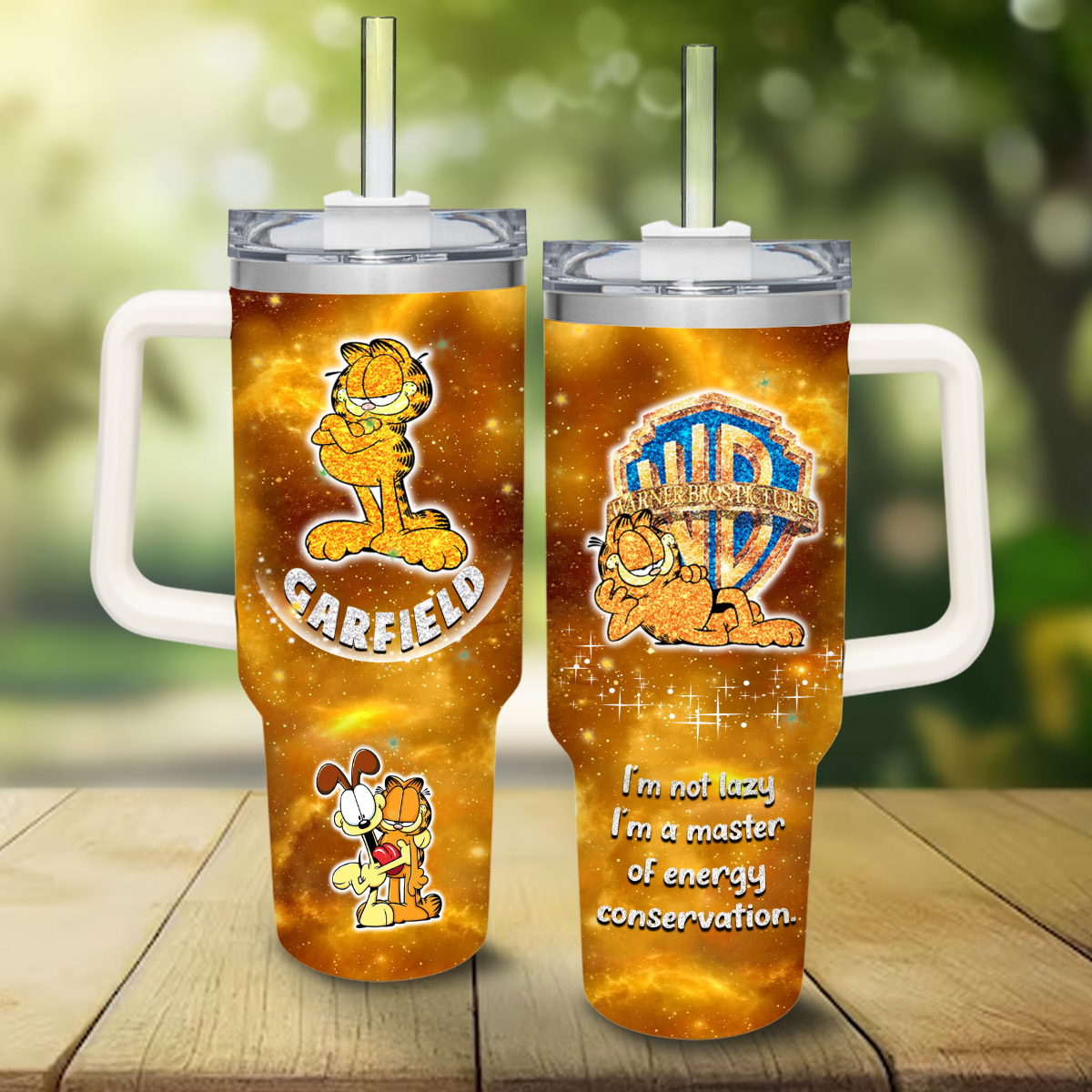 Garfield Cartoon Custom Stanley Cup 40 oz 30 oz Tumbler With HandleTVC2301829