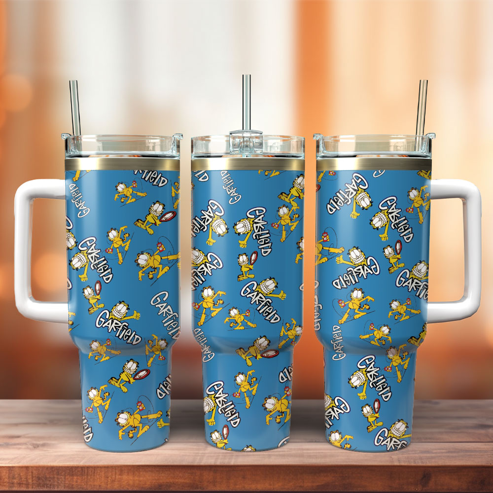 Garfield Cartoon Movies Custom Stanley Cup 40 oz 30 oz Tumbler With HandleTVC2301256