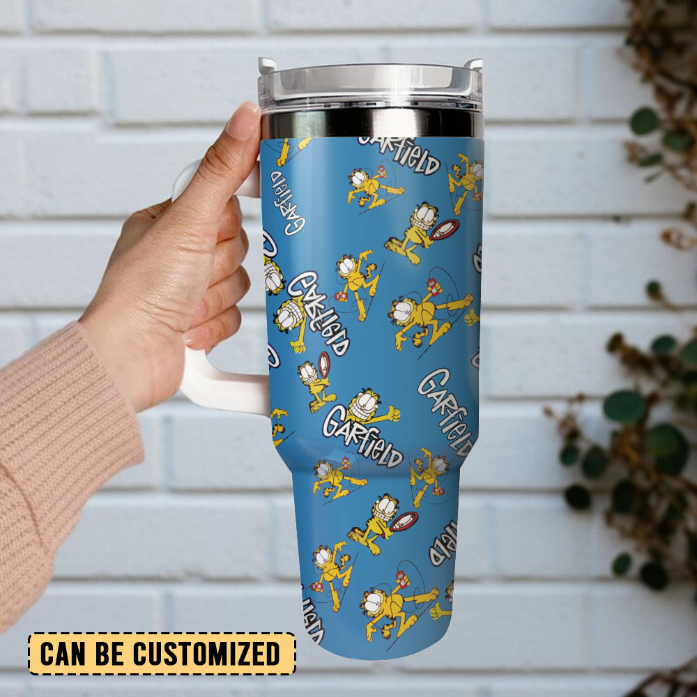 Garfield Cartoon Movies Custom Stanley Cup 40 oz 30 oz Tumbler With HandleTVC2301256 - Image 2