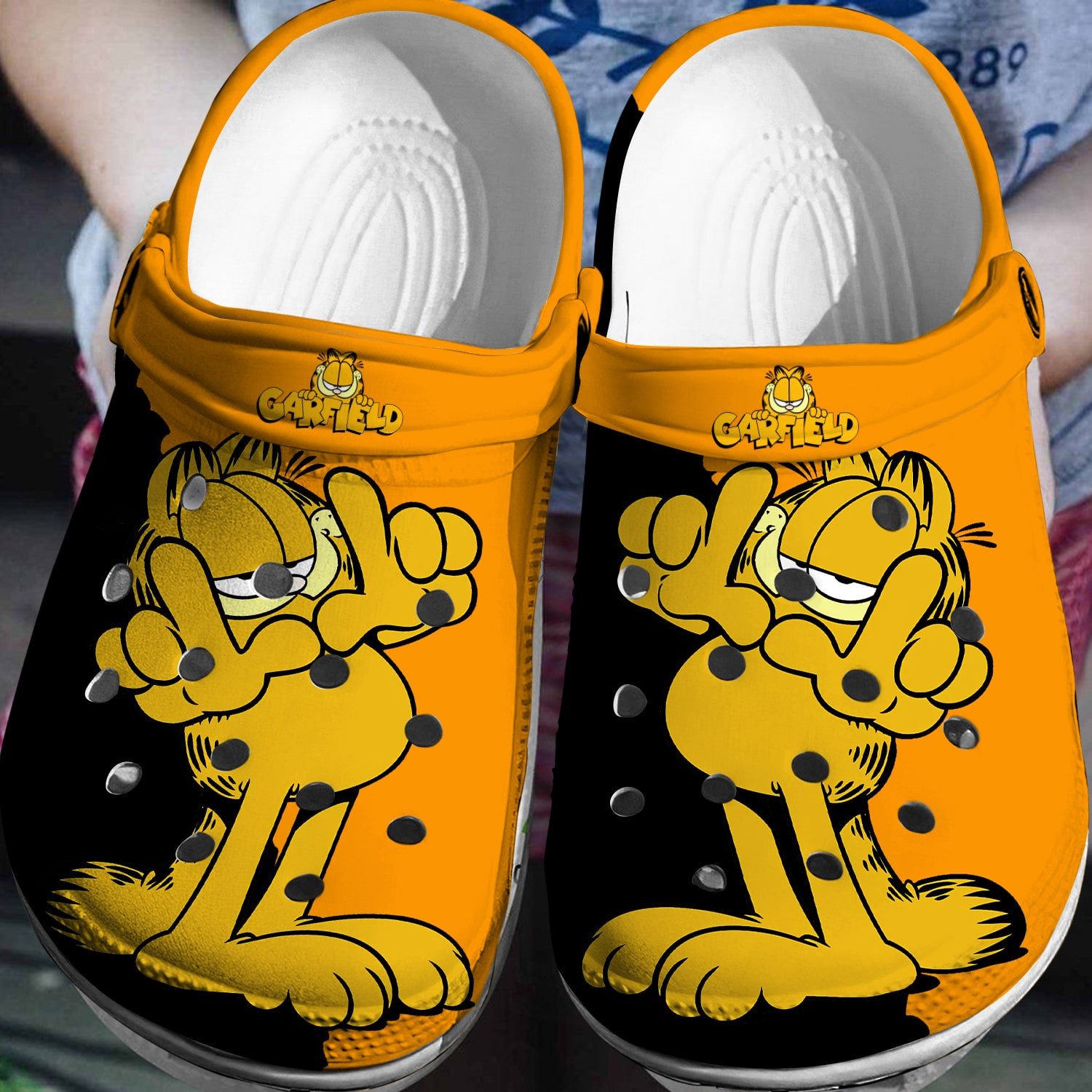 Garfield Crocs Crocband Comfortable Shoes Clogs for men women kids