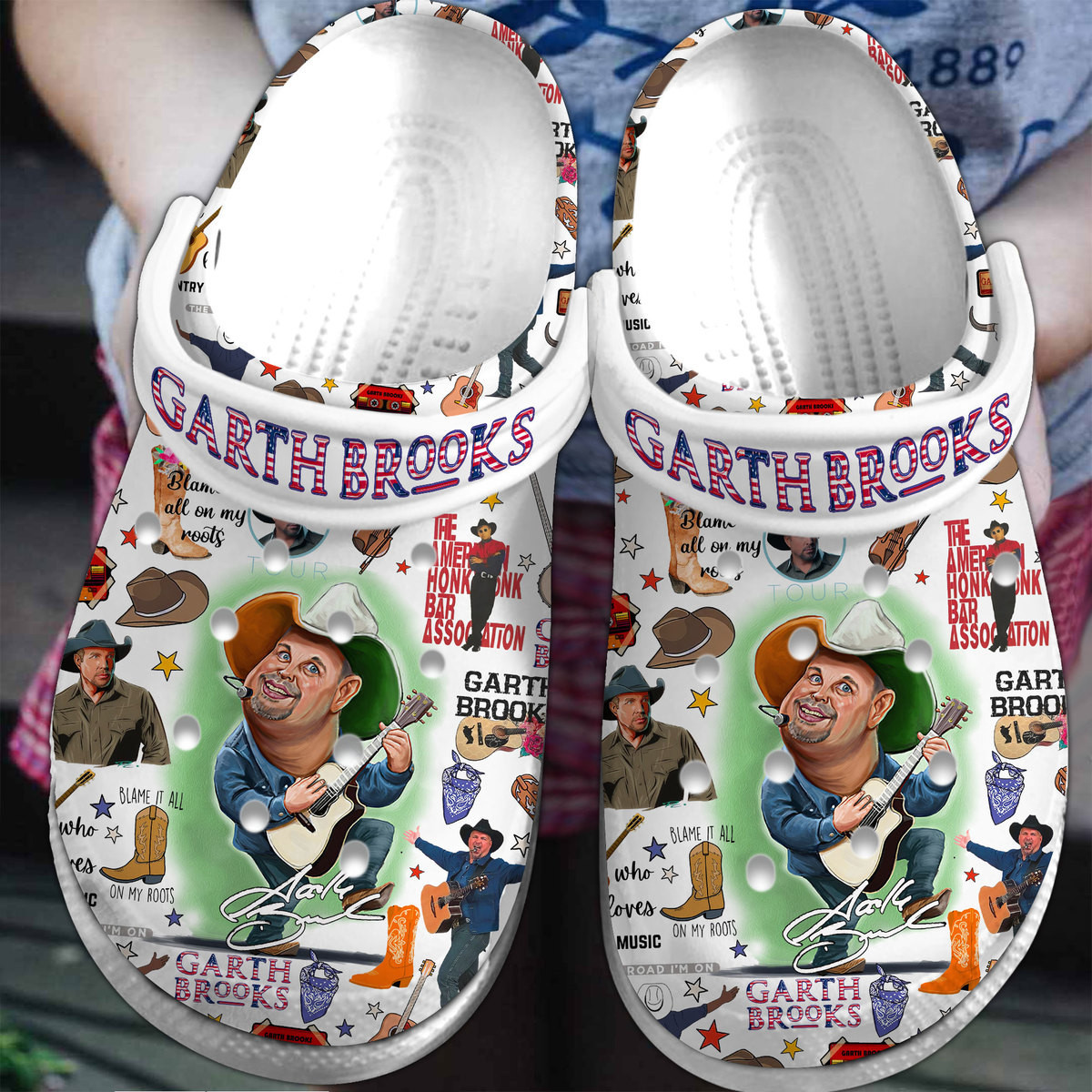 Garth Brooks Music Crocs Crocband Clogs Shoes Comfortable For Men Women and Kids