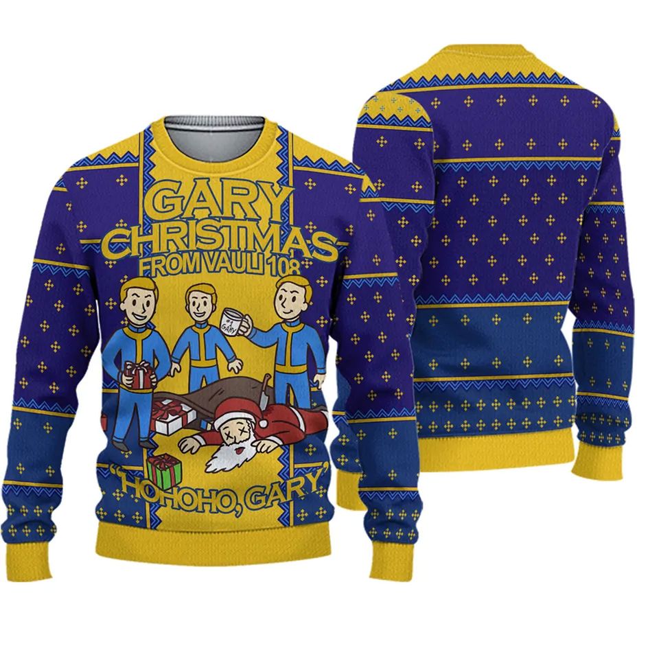 Gary Fallouts Ugly Christmas Sweater, Christmas Sweater, Ugly Knitted Sweater