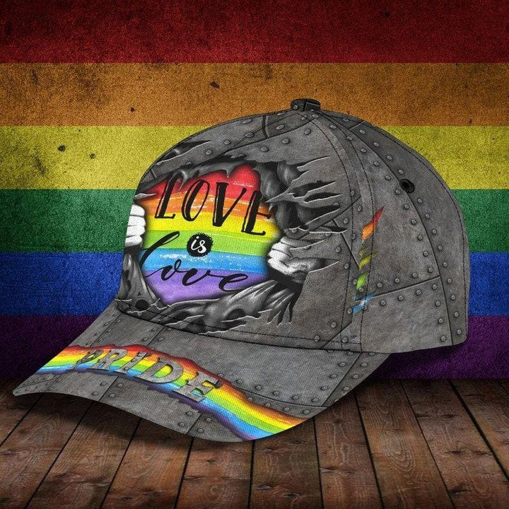 Gay Pride Cap Hat, Love Has No Gender LGBT 3D Printing Baseball Cap Hat, Couple Lesbian Gifts Trucker Hats Custom Hats Gifts For Men & Women