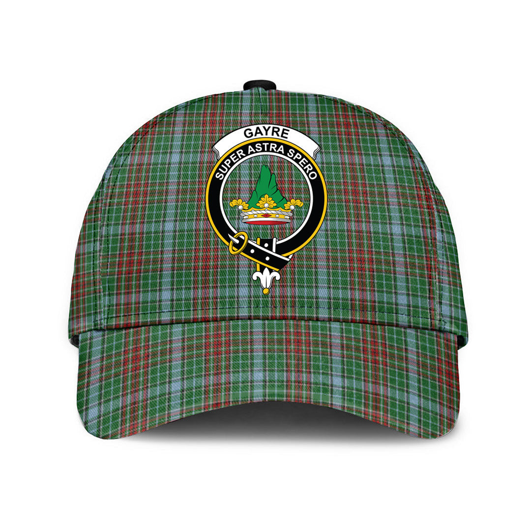 Gayre Tartan Baseball Cap, Tartan Plaid Cap with Family Crest K23 Trucker Hats Custom Hats Gifts For Men & Women
