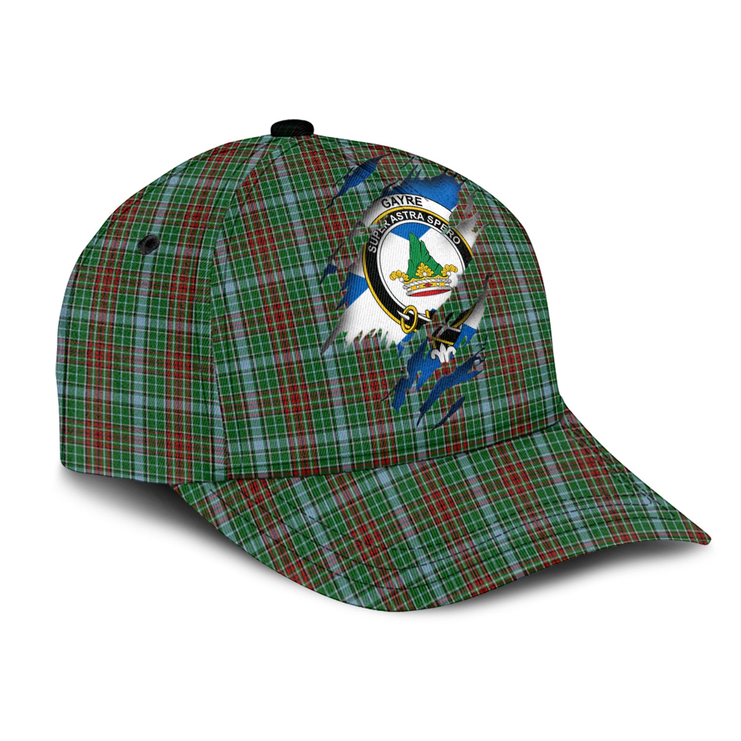 Gayre Tartan Plaid Cap, Family Crest In Me Style Tartan Baseball Cap TS23 Trucker Hats Custom Hats Gifts For Men & Women
