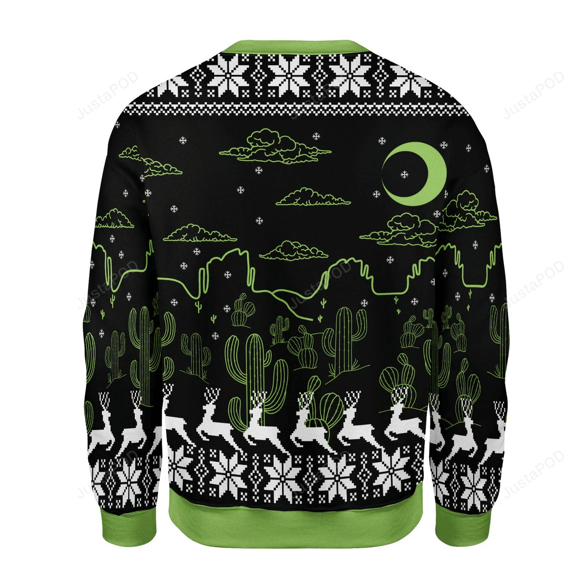 Gearhomies Christmas Ufo Holographic Ugly Christmas Sweater Adult 3D Funny Matching for family