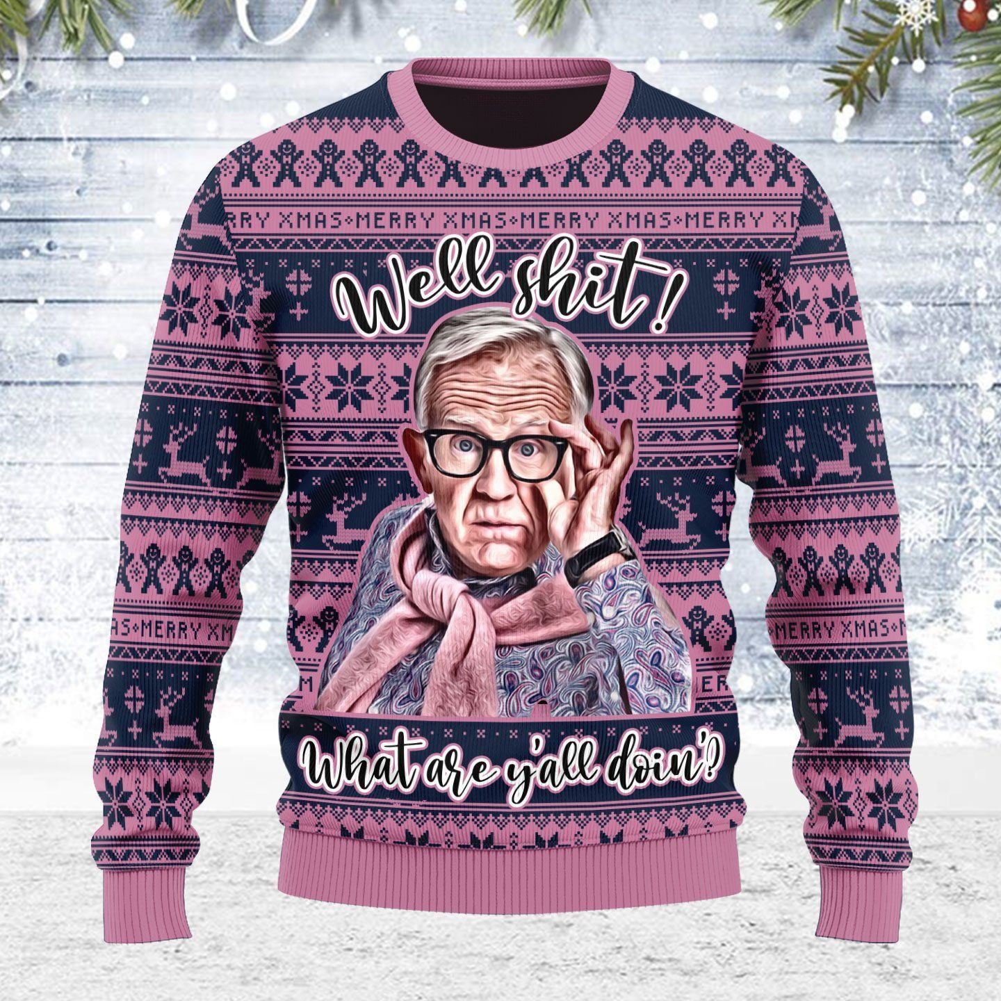 Gearhomies Unisex Ugly Christmas Sweater Adult 3D Funny Matching for family