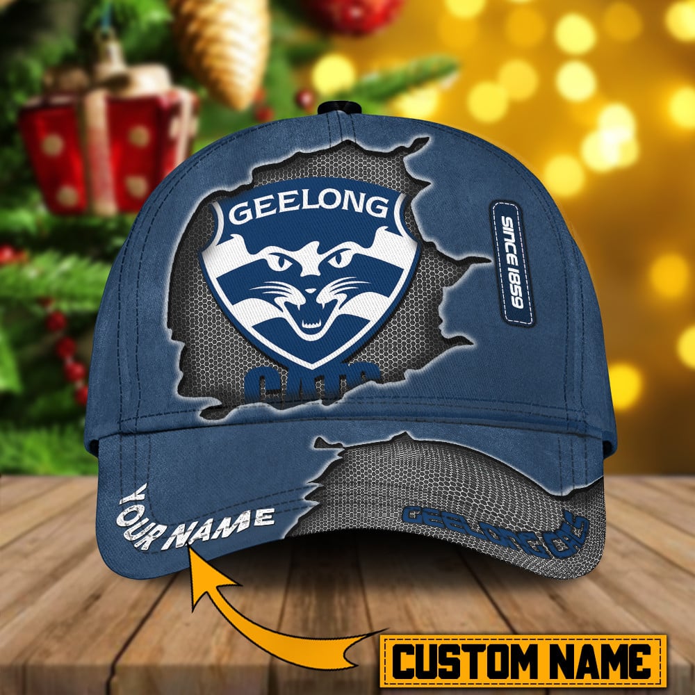 Geelong Cats AFL Personalized Cap For Fan Baseball Cap Classic Trucker Hats Custom Hats Gifts For Men & Women