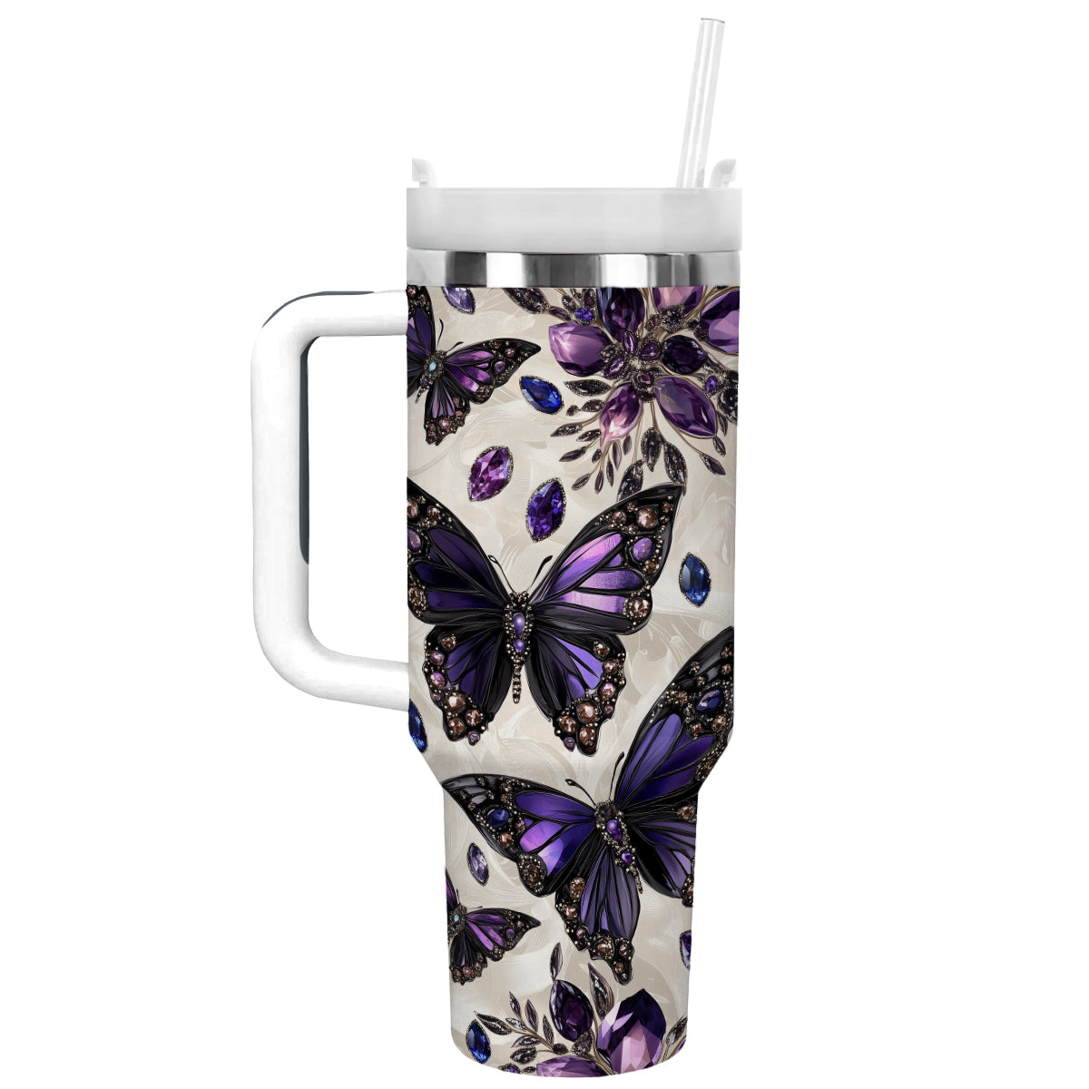 Gem Butterfly Custom Stanley Cup 40 oz 30 oz Tumbler With HandleTVC2301304