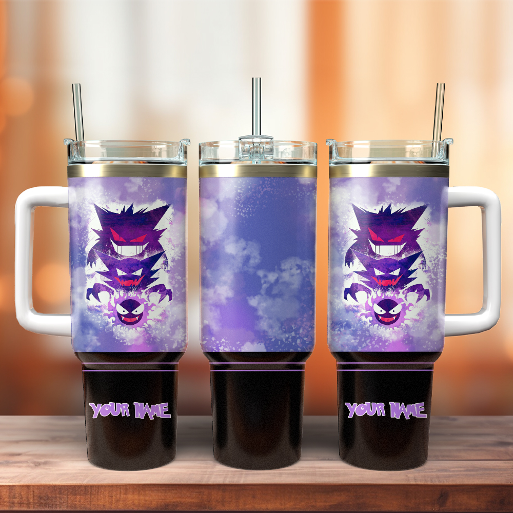 Gengar Pokemon Anime Christmas Custom Stanley Cup 40 oz 30 oz Tumbler With HandleTVC2301415