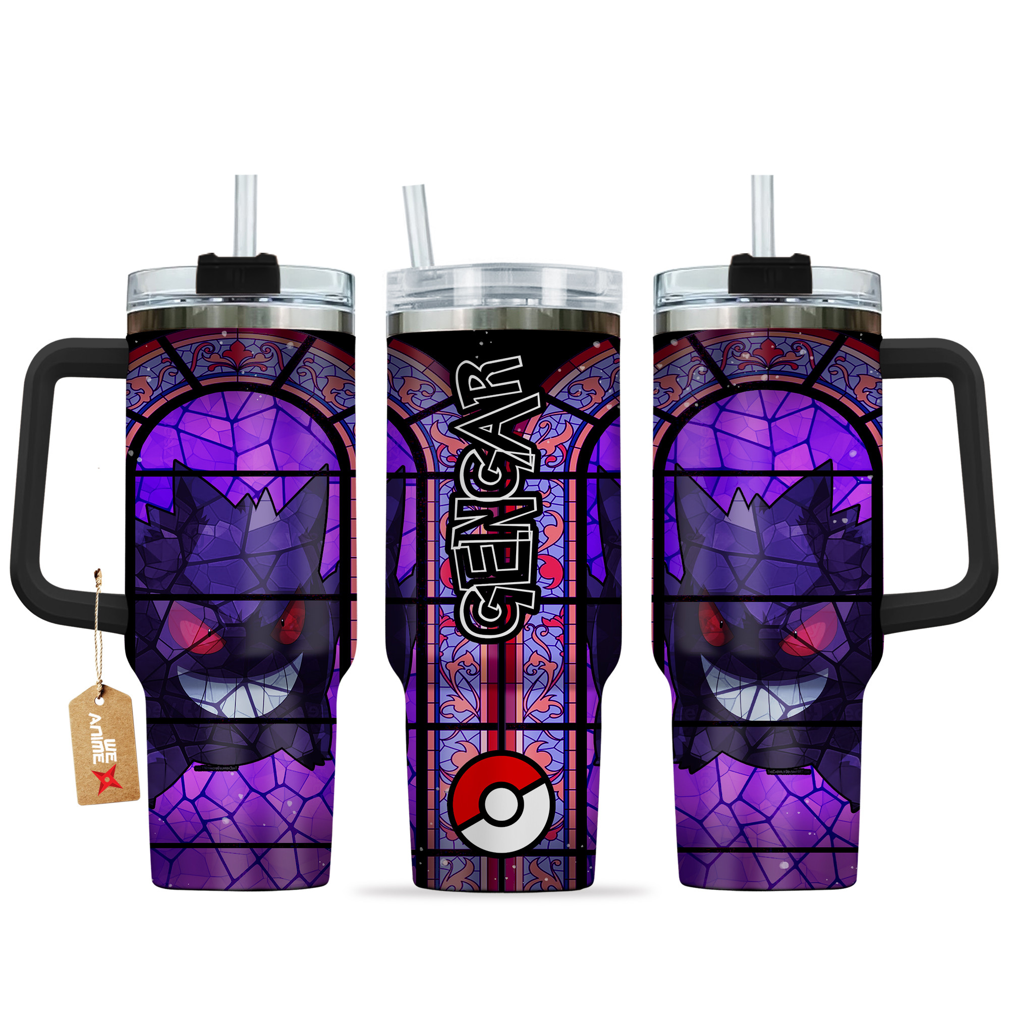Gengar Pokemon Anime Custom Stanley Cup 40 oz 30 oz Tumbler With HandleTVC2301136