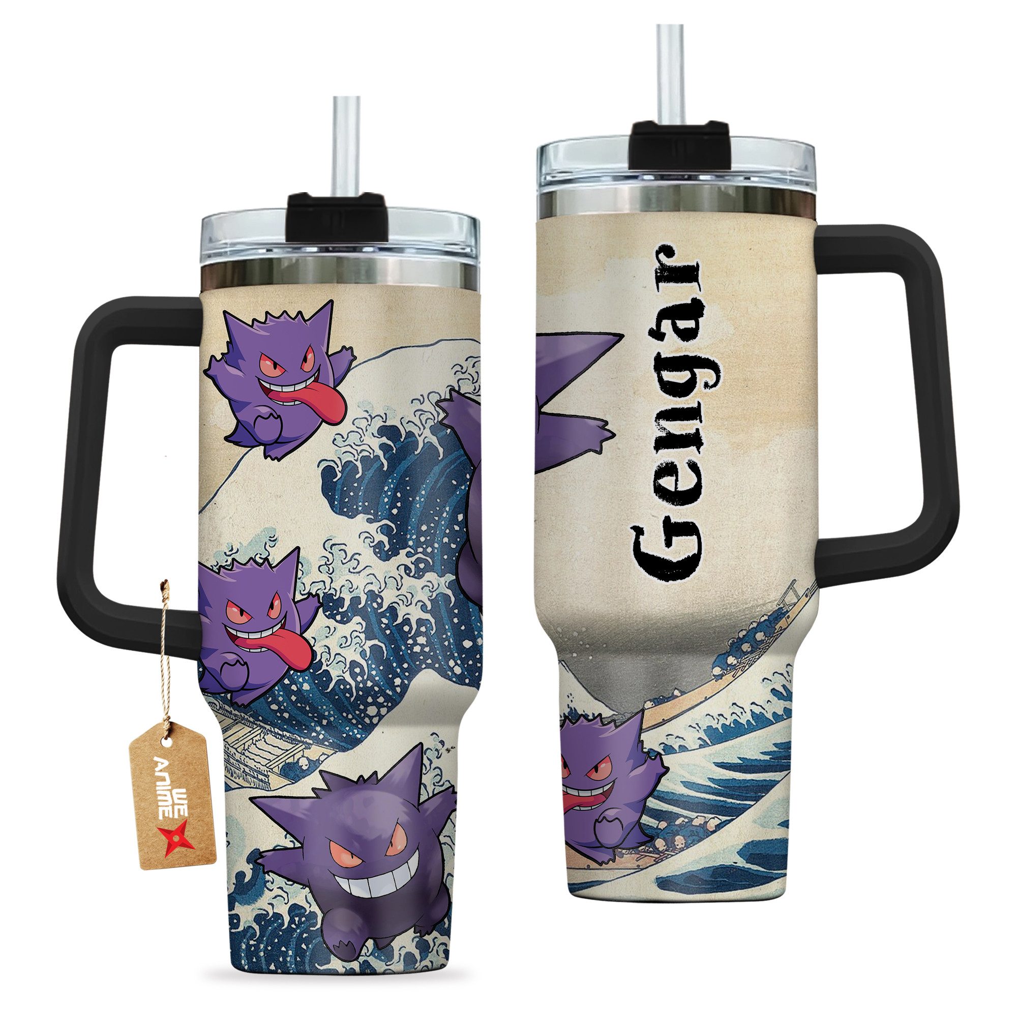 Gengar Pokemon Anime Custom Stanley Cup 40 oz 30 oz Tumbler With HandleTVC2301138 - Image 2