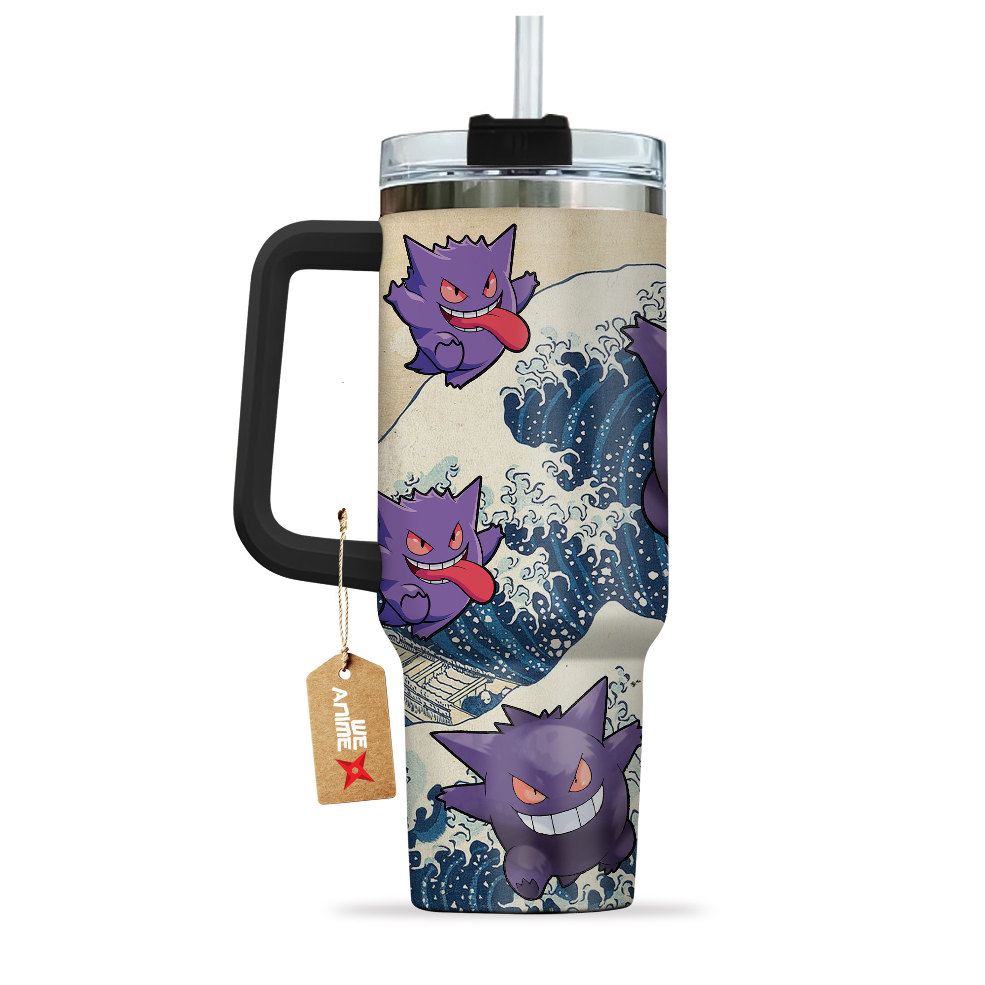 Gengar Pokemon Anime Custom Stanley Cup 40 oz 30 oz Tumbler With HandleTVC2301138 - Image 3
