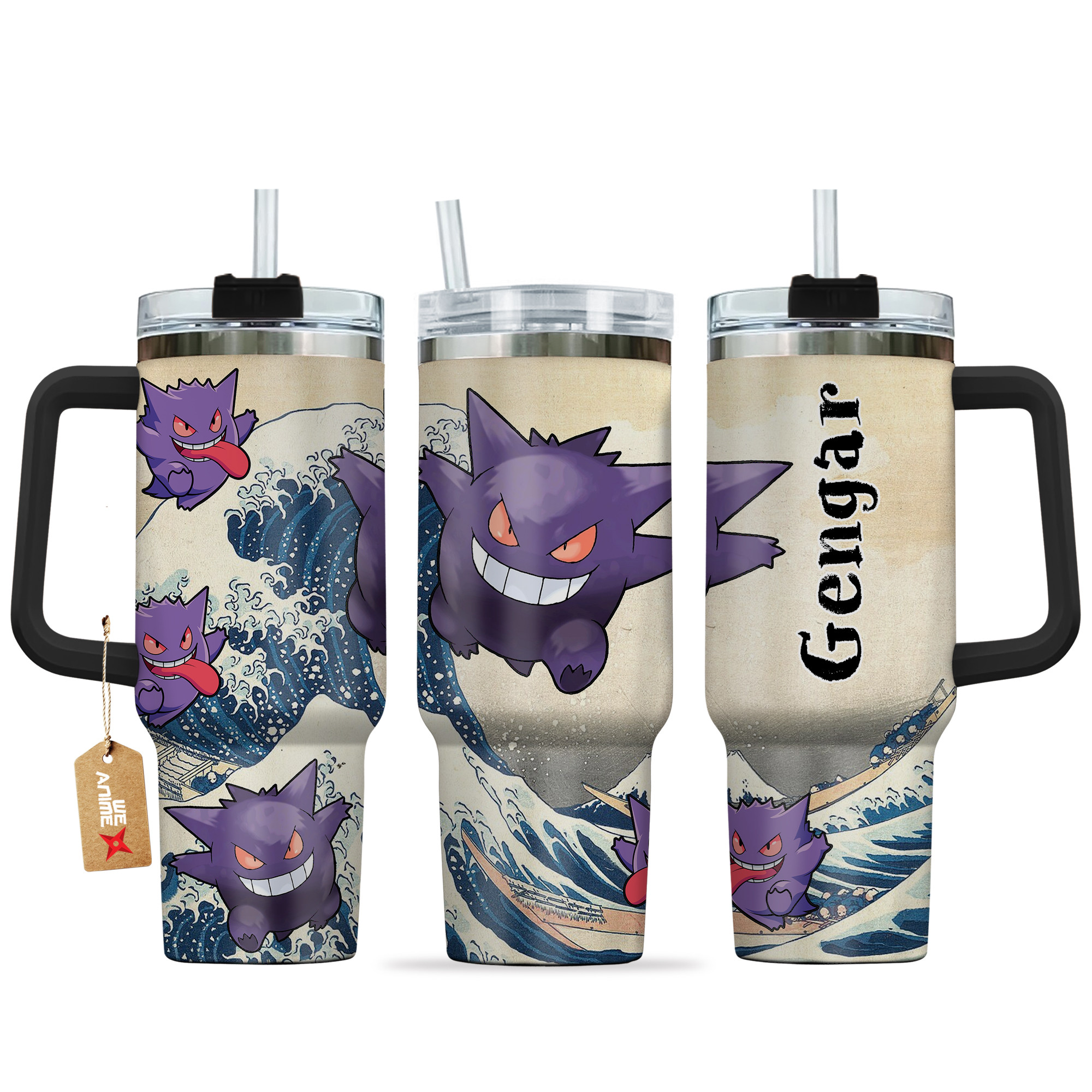 Gengar Pokemon Anime Custom Stanley Cup 40 oz 30 oz Tumbler With HandleTVC2301138