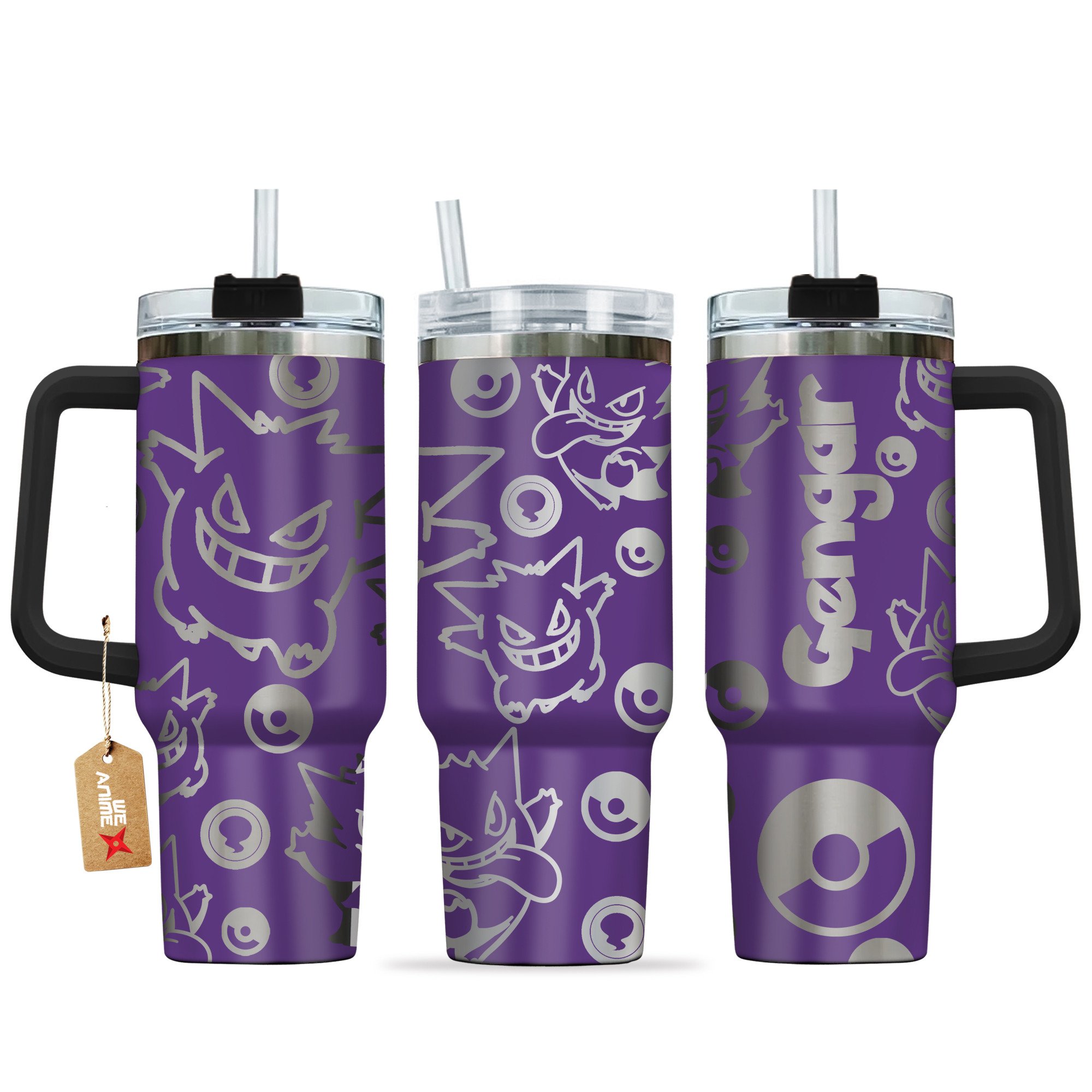 Gengar Pokemon Anime Custom Stanley Cup 40 oz 30 oz Tumbler With HandleTVC2301144