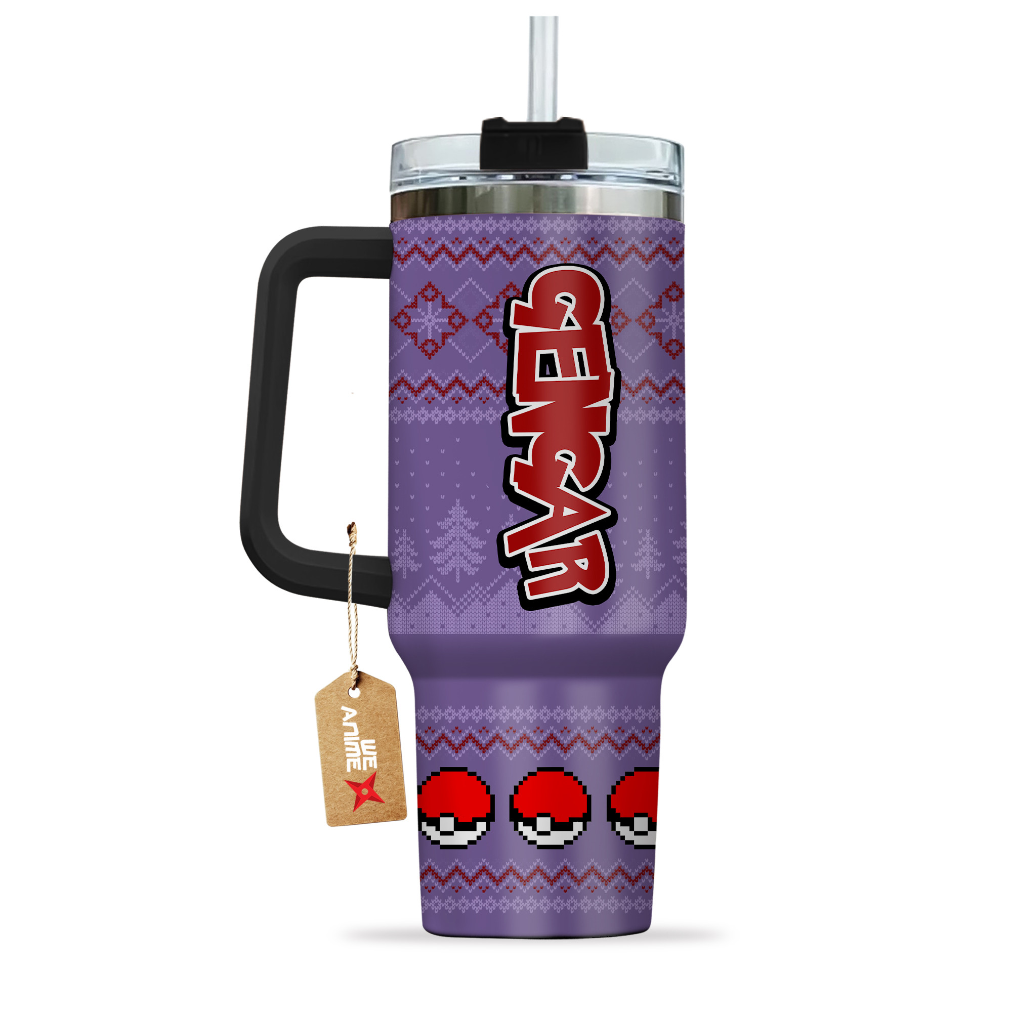 Gengar Pokemon Anime Custom Stanley Cup 40 oz 30 oz Tumbler With HandleTVC2301155 - Image 4