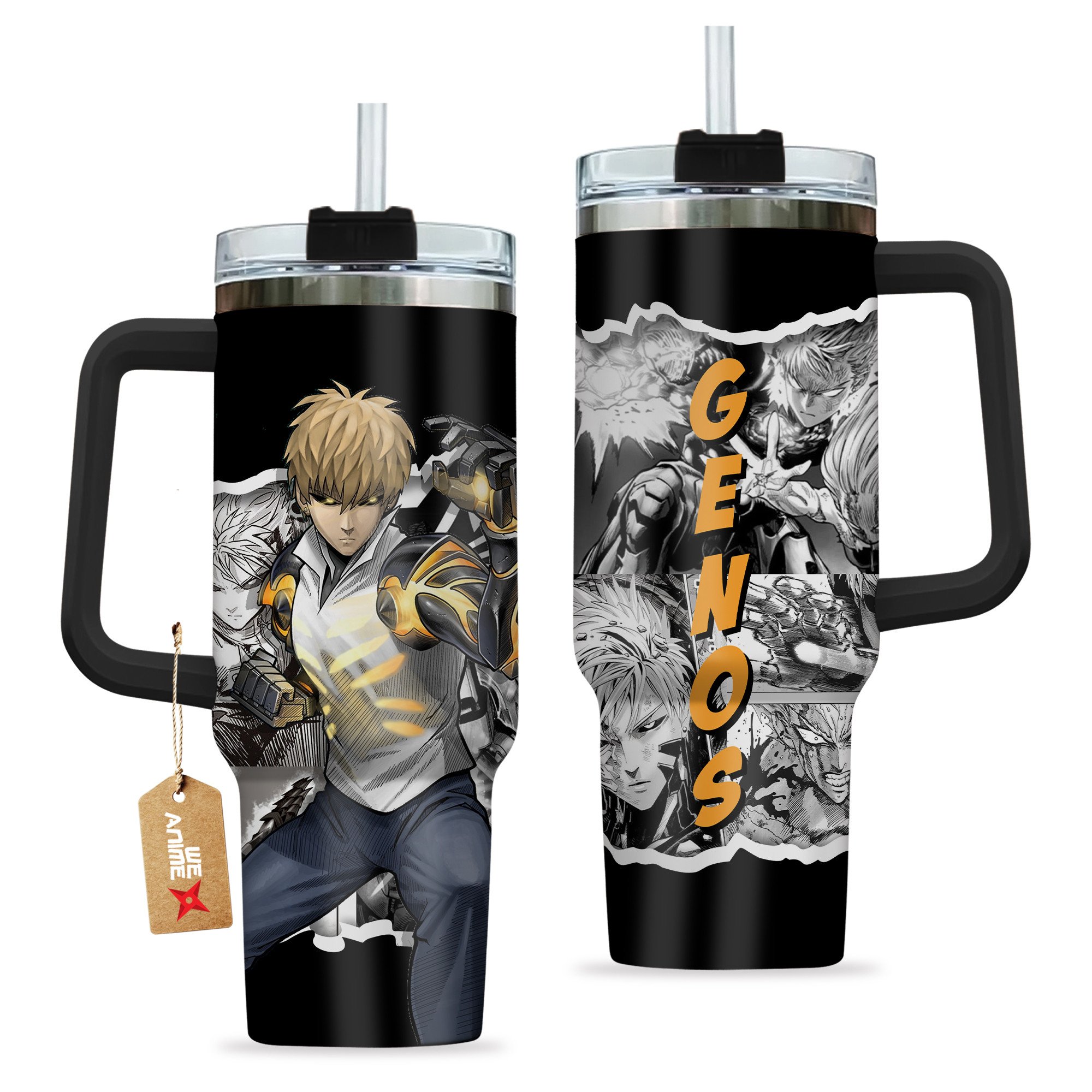 Genos One-Punch Man AnimeÂ  Custom Stanley Cup 40 oz 30 oz Tumbler With HandleTVC2301206