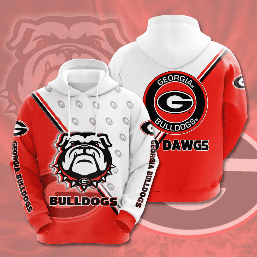 Georgia Bulldogs 3D All Over Print Hoodie, Zip Hoodie