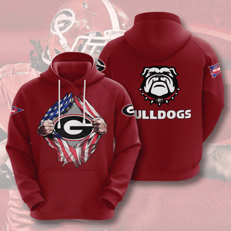 Georgia Bulldogs 3D All Over Print Hoodie, Zip Hoodie