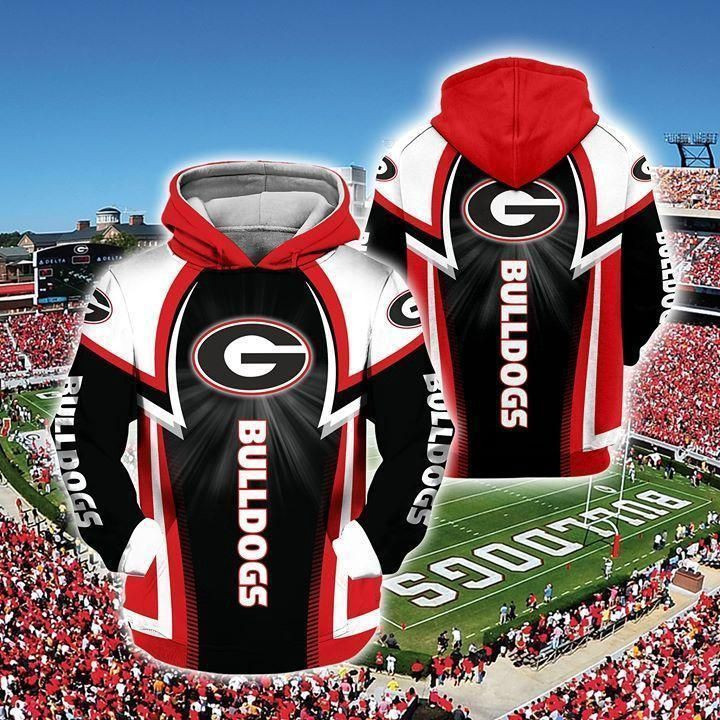 Georgia Bulldogs Football 3D All Over Print Hoodie, Zip Hoodie