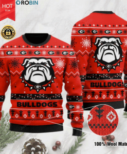 Georgia Bulldogs Football Ugly Christmas Sweater Adult 3D Funny Matching for family