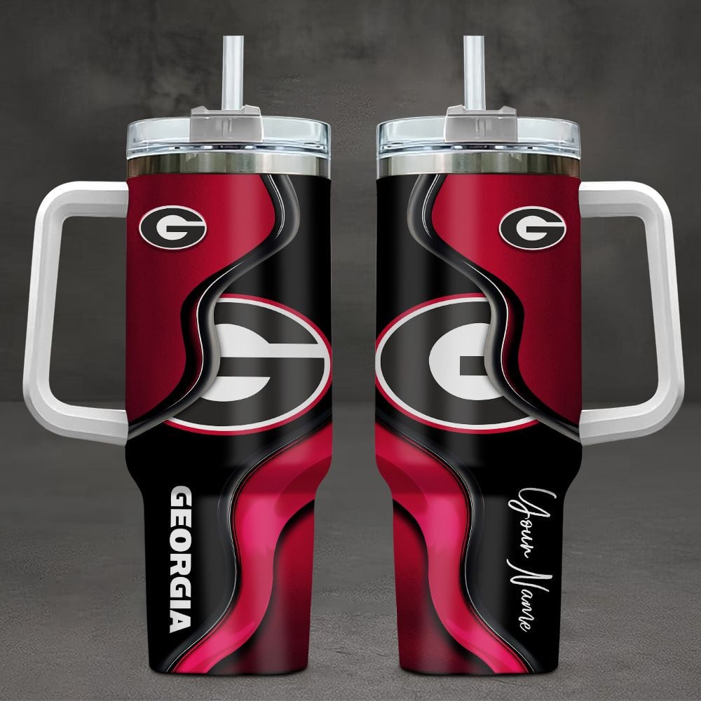 Georgia Bulldogs NCAA Custom Stanley Cup 40 oz 30 oz Tumbler With HandleTVC2301106