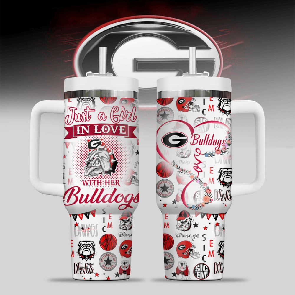 Georgia Bulldogs NCAA Custom Stanley Cup 40 oz 30 oz Tumbler With HandleTVC2301124