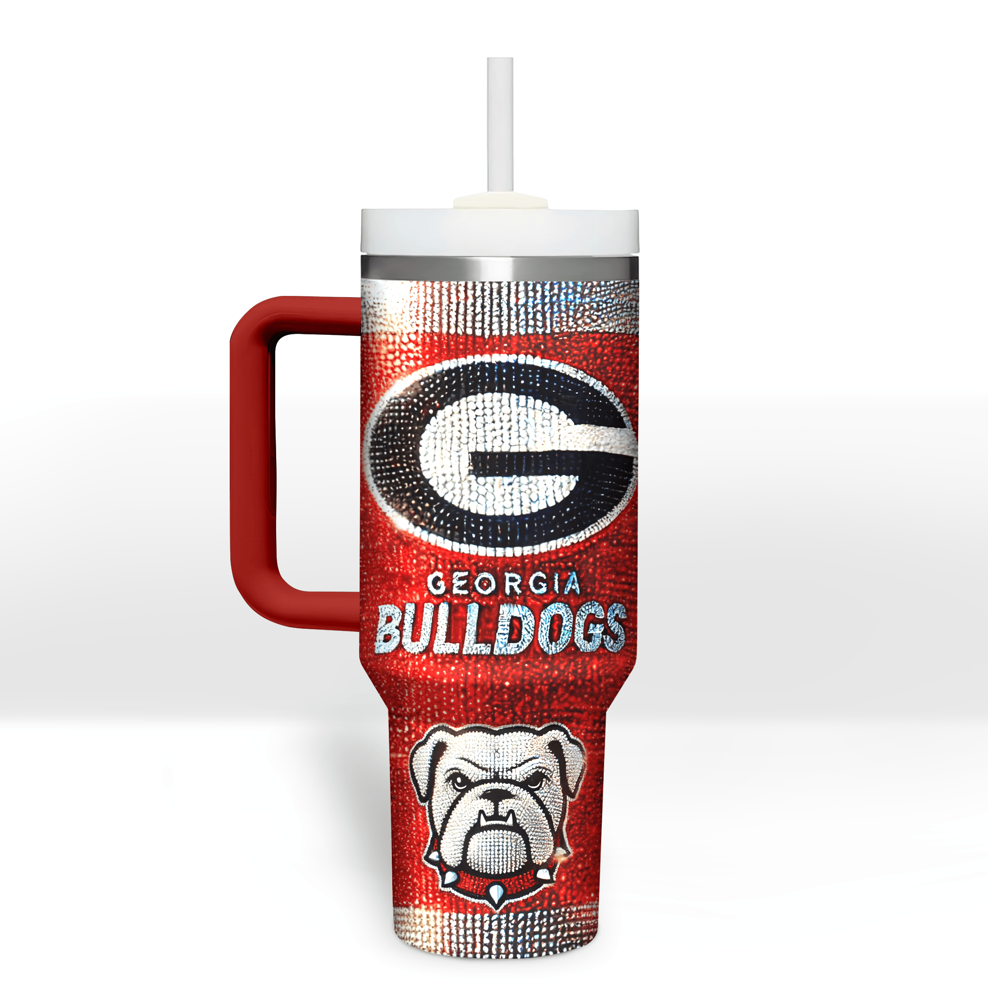 Georgia Bulldogs NCAA Custom Stanley Cup 40 oz 30 oz Tumbler With HandleTVC2301280 - Image 2
