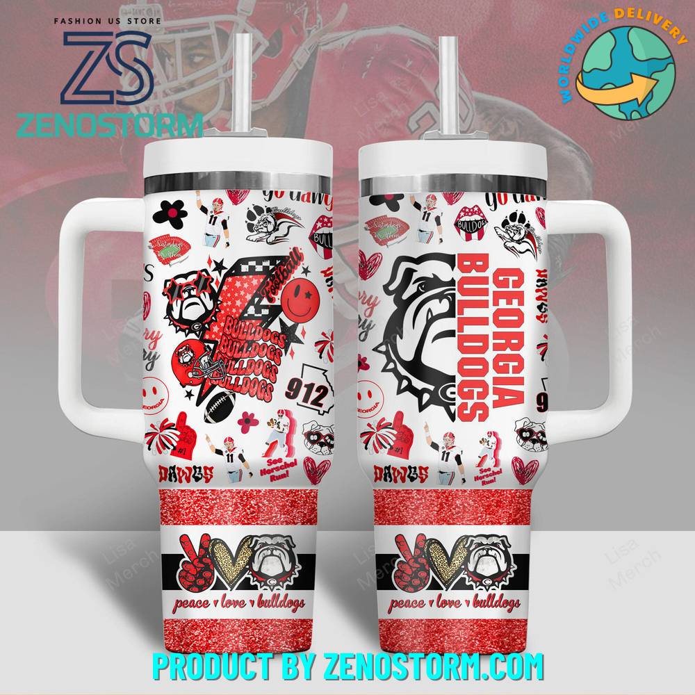 Georgia Bulldogs NCAA Custom Stanley Cup 40 oz 30 oz Tumbler With HandleTVC2301418