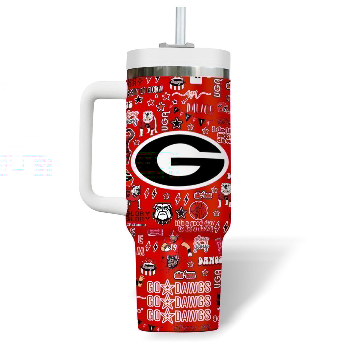 Georgia Bulldogs NCAA Custom Stanley Cup 40 oz 30 oz Tumbler With HandleTVC2301517 - Image 4