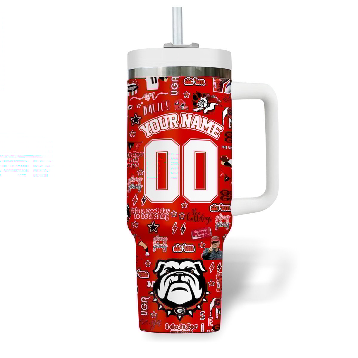 Georgia Bulldogs NCAA Custom Stanley Cup 40 oz 30 oz Tumbler With HandleTVC2301517 - Image 3