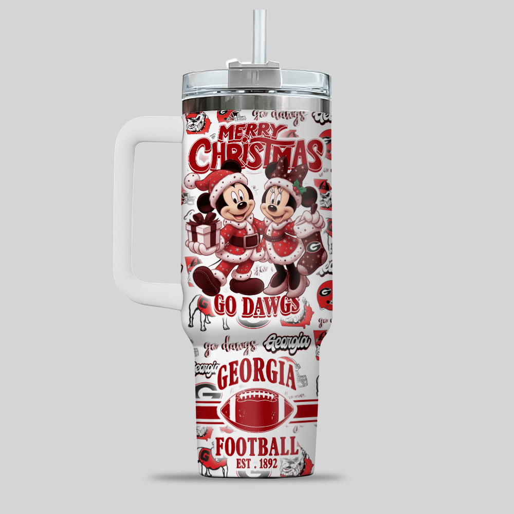 Georgia Bulldogs NCAA Custom Stanley Cup 40 oz 30 oz Tumbler With HandleTVC230199 - Image 2