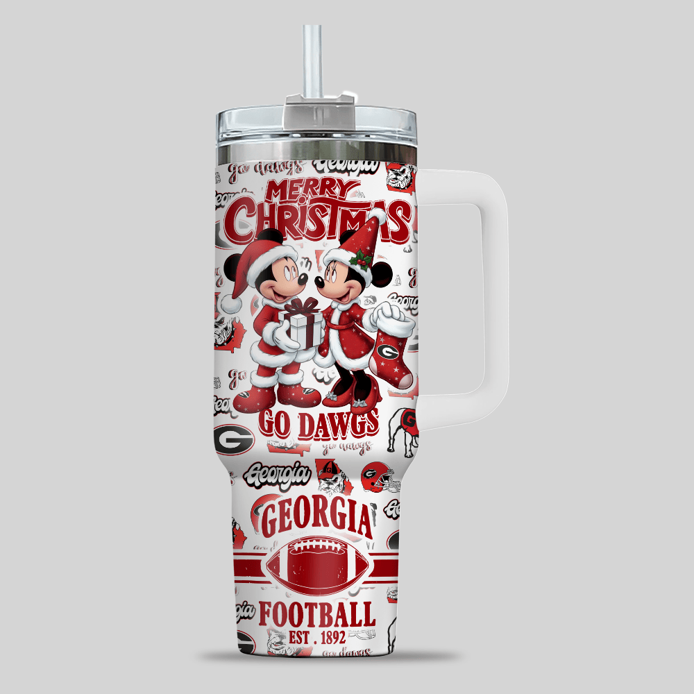 Georgia Bulldogs NCAA Custom Stanley Cup 40 oz 30 oz Tumbler With HandleTVC230199 - Image 3