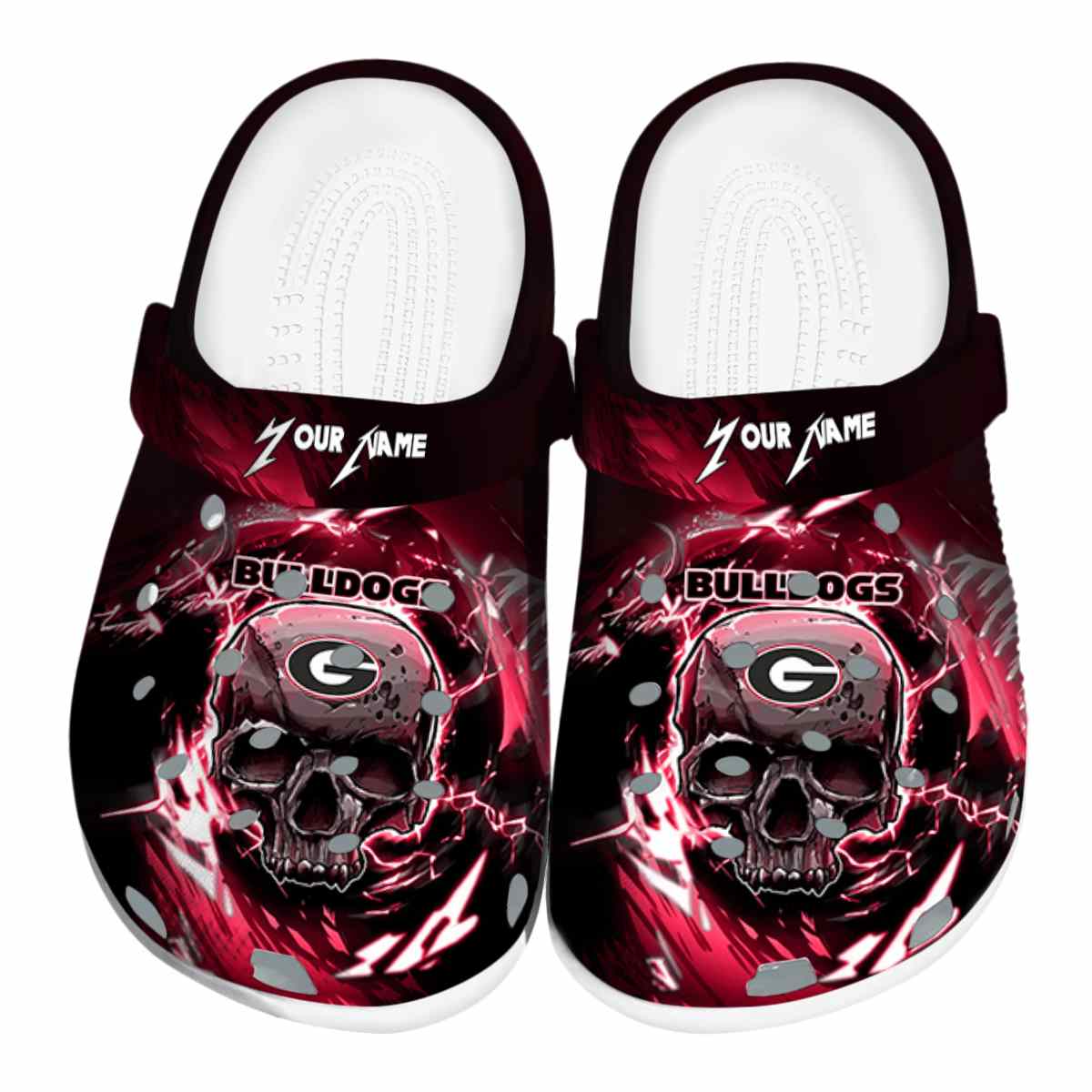 Georgia Bulldogs NCAA Sport Crocs Crocband Clogs Shoes Comfortable For Men Women and Kids