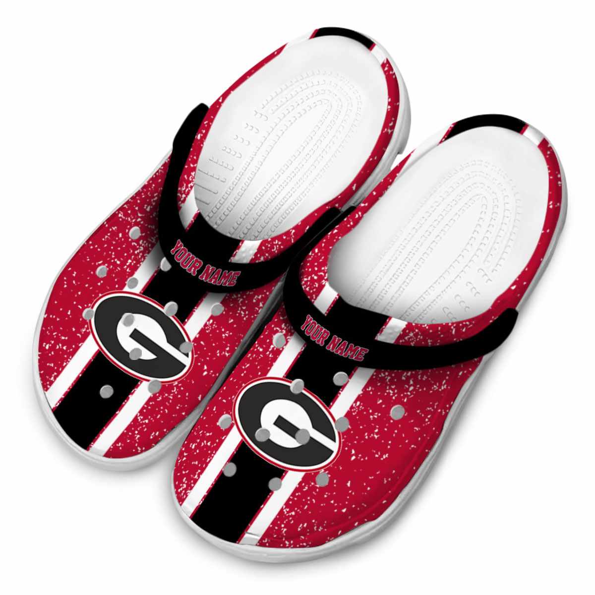 Georgia Bulldogs NCAA Sport Crocs Crocband Clogs Shoes Comfortable For Men Women and Kids - Image 4