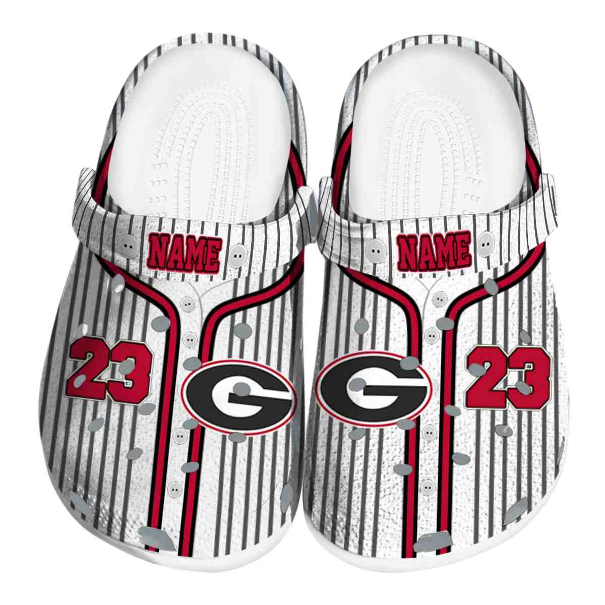Georgia Bulldogs NCAA Sport Crocs Crocband Clogs Shoes Comfortable For Men Women and Kids