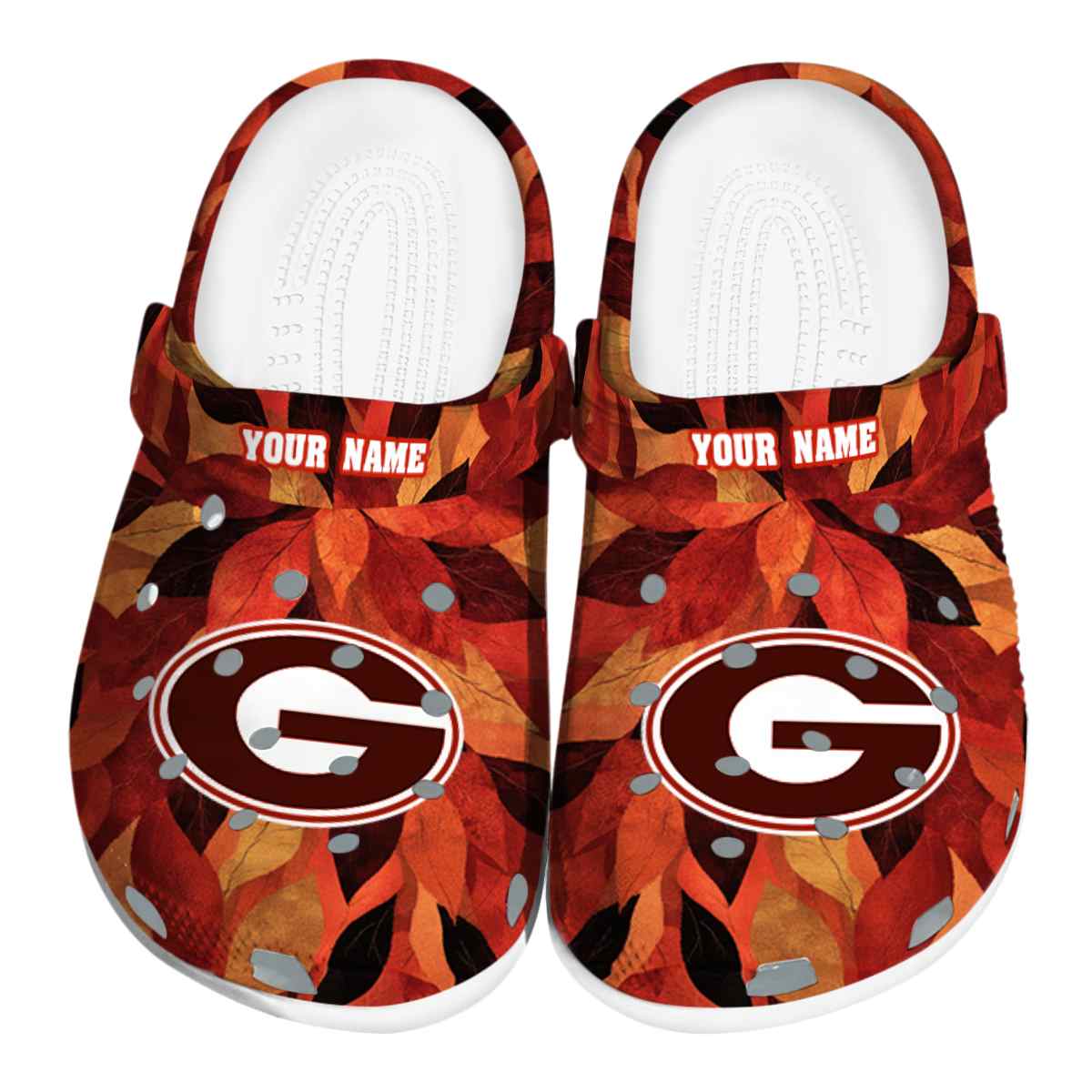 Georgia Bulldogs NCAA Sport Crocs Crocband Clogs Shoes Comfortable For Men Women and Kids