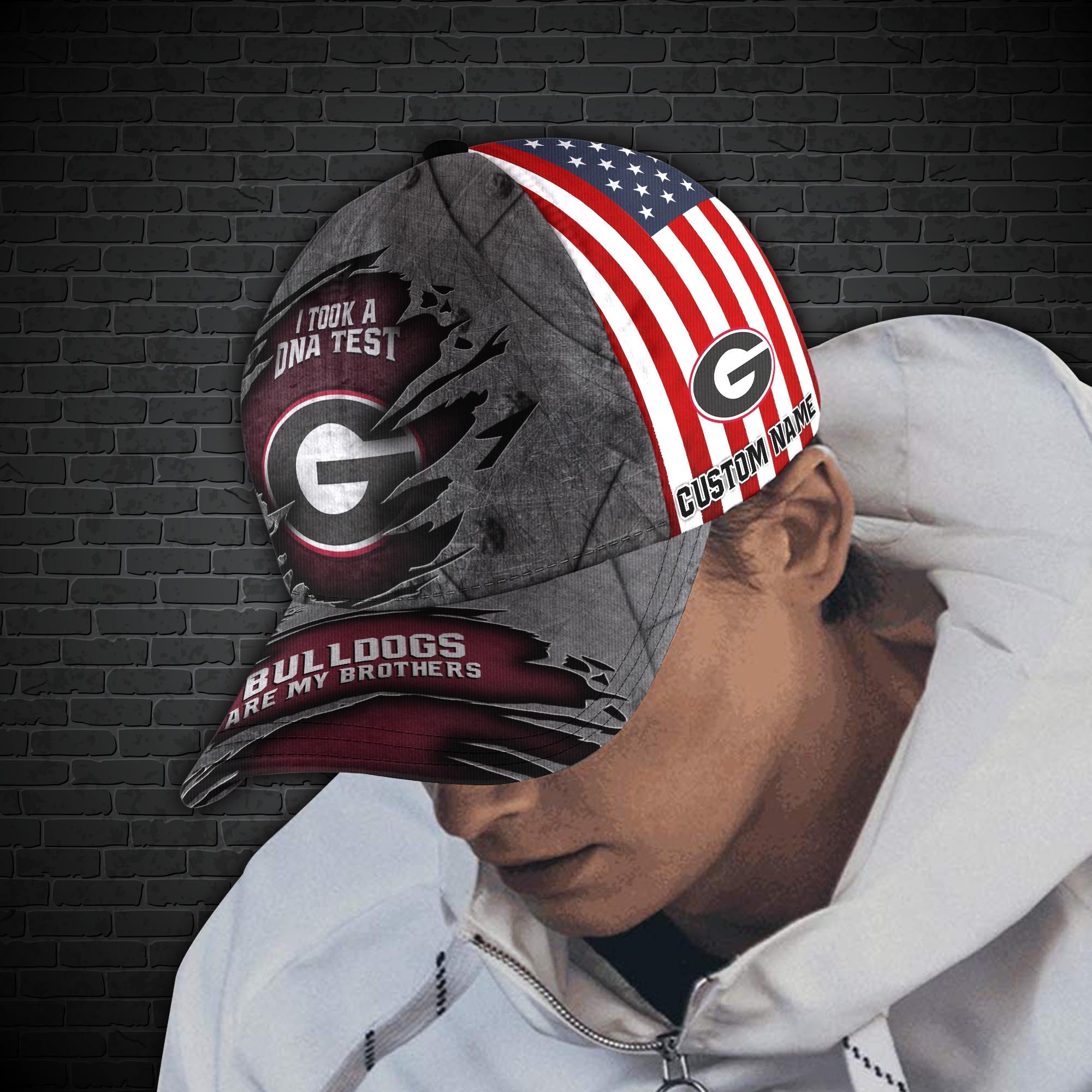 Georgia Bulldogs Personalized Baseball Caps Trucker Hats Custom Hats Gifts For Men & Women