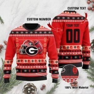 Georgia Bulldogs Ugly Christmas Sweater Adult 3D Funny Matching for family