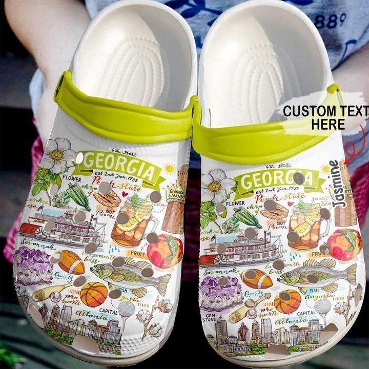 Georgia Personalized Proud Classic Clogs Shoes