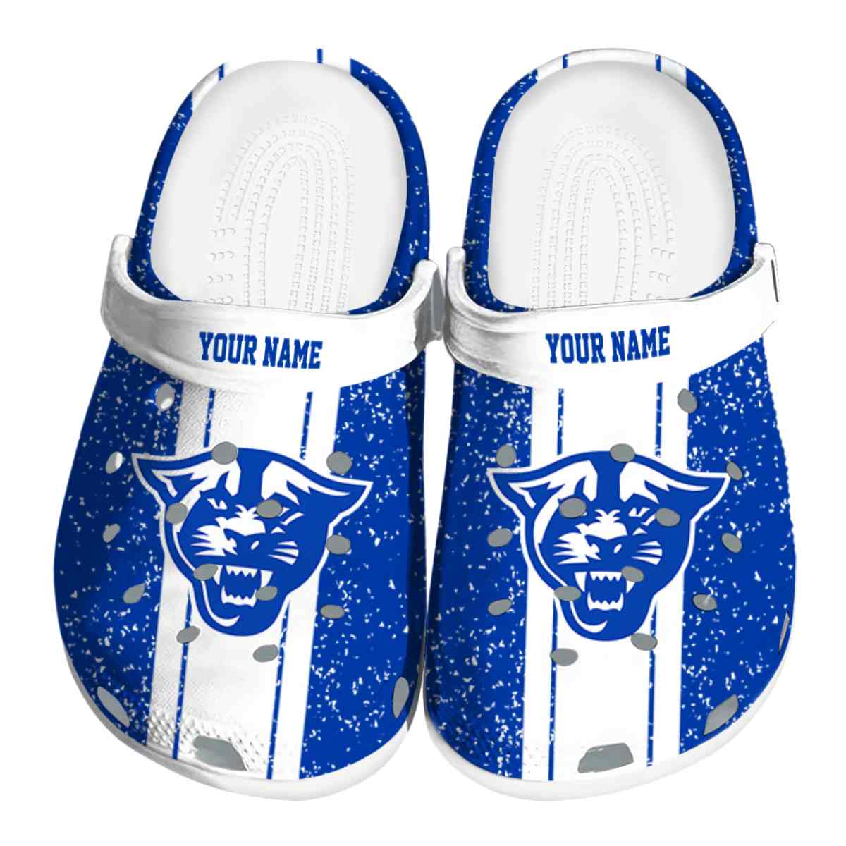 Georgia State Panthers NCAA Sport Crocs Crocband Clogs Shoes Comfortable For Men Women and Kids