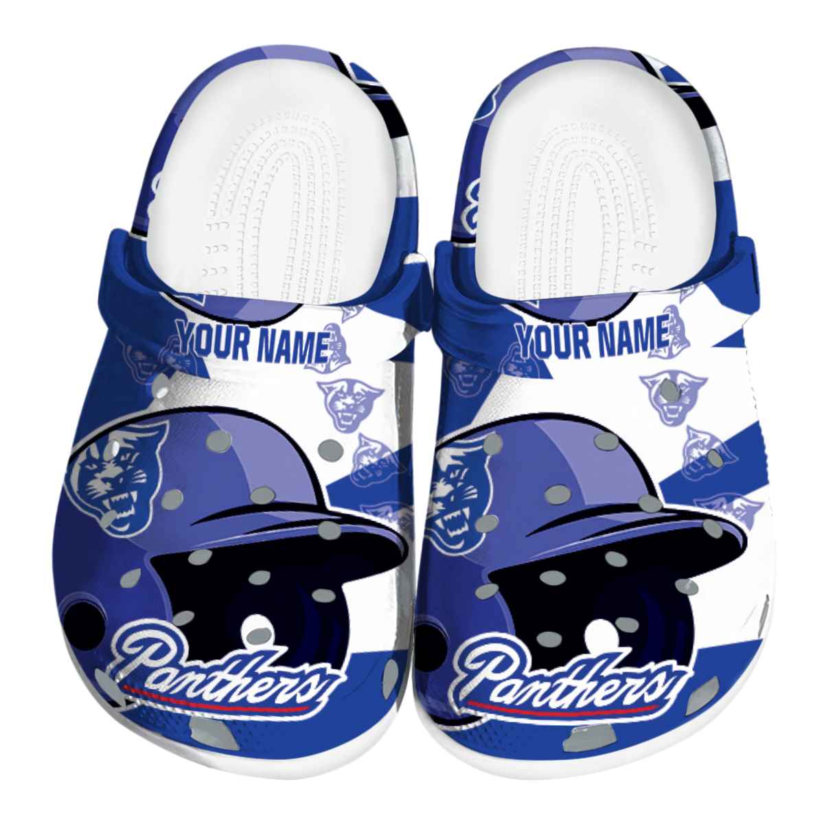Georgia State Panthers NCAA Sport Crocs Crocband Clogs Shoes Comfortable For Men Women and Kids